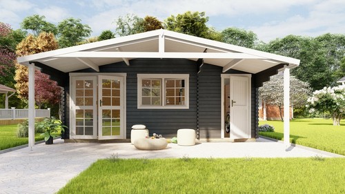 Gartenhaus raum aus holz - 2-raum,