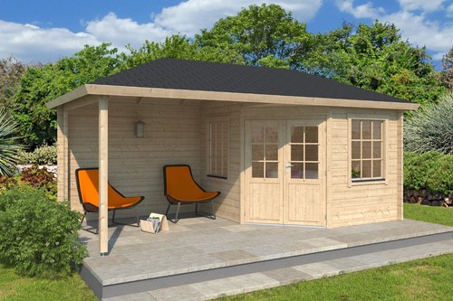 Eck gartenhaus iso 6x3 - 5-eck-gartenhaus,