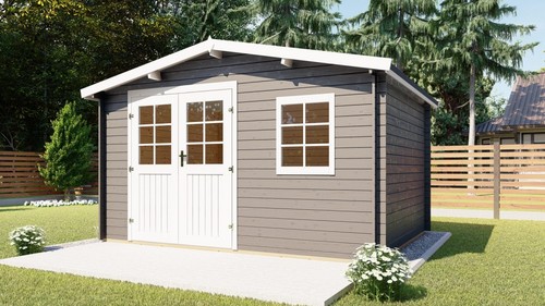 Holz gartenhaus - 9, m²