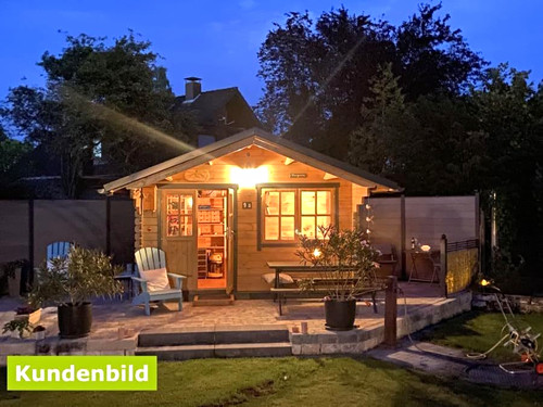 Holz gartenhaus blockbohlen - holz,