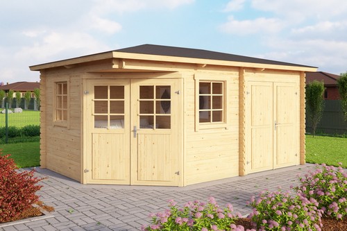 Gartenhaus holz 28mm - holz,