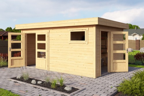 Gartenhaus holz 28mm samuel - gartenhaus,
