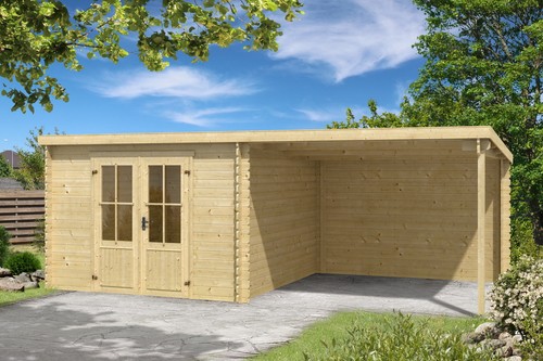 Gartenhaus holz 28mm - holz, orlando